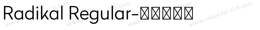 Radikal Regular字体转换